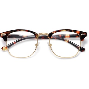 image:imageSOJOS Retro Semi Rimless Polarized Sunglasses Horn Rimmed UV400 Glasses SJ5018 Yellow Tortoise FrameGreen LensDark Tortoise FrameGold Rim