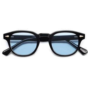 image:imageSOJOS Retro Small Round Sunglasses for Men Women Trendy Circle Style UV400 Lenses Unisex Sun Glasses SJ2251BlackBlue