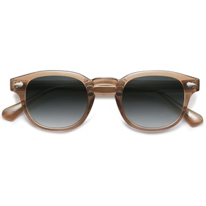 image:imageSOJOS Retro Small Round Sunglasses for Men Women Trendy Circle Style UV400 Lenses Unisex Sun Glasses SJ2251BrownBluishgrey