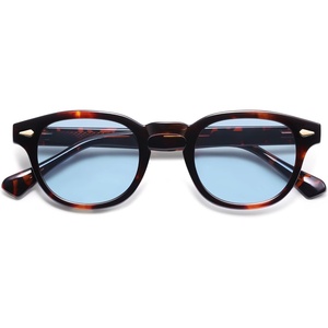 image:imageSOJOS Retro Small Round Sunglasses for Men Women Trendy Circle Style UV400 Lenses Unisex Sun Glasses SJ2251Dark TortoiseBlue