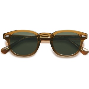 image:imageSOJOS Retro Small Round Sunglasses for Men Women Trendy Circle Style UV400 Lenses Unisex Sun Glasses SJ2251Olive GreenDark Green
