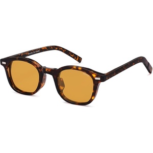 image:imageSOJOS Retro Square Sunglasses for Women Men Vintage Shades UV Protection Sunnies SJ2316LeopardOrange