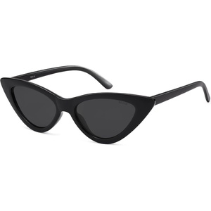 image:imageSOJOS Retro Vintage Narrow Cat Eye Sunglasses for Women Clout Goggles Plastic Frame SJ2044A BlackGrey