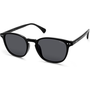 image:imageSOJOS Small Rounded Square Polarized Sunglasses for Women Men Vintage Style UV400 Lens SJ2637BlackGrey