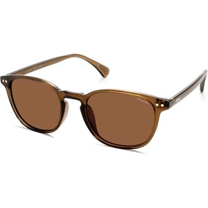 image:imageSOJOS Small Rounded Square Polarized Sunglasses for Women Men Vintage Style UV400 Lens SJ2637BrownBrown