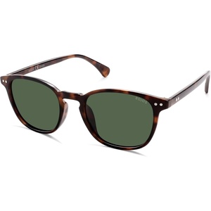 image:imageSOJOS Small Rounded Square Polarized Sunglasses for Women Men Vintage Style UV400 Lens SJ2637TortoiseGreen