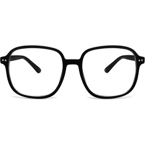 image:imageSOJOS Square Blue Light Blocking Glasses Oversized for Women TR90 Frame Filter SJ5081C1 Black Frame