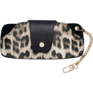 image:imageSOJOS Sunglasses Goggles Case Hard Shell Eyewear Glasses Case Leopard Print PU BagB Black Leopard