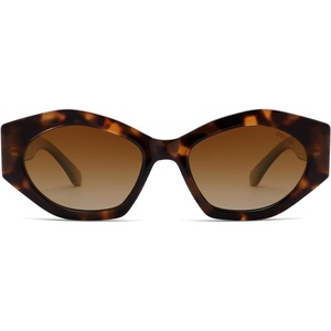 image:imageSOJOS Trendy Hexagonal Polarized Sunglasses for Womens MensRetro Polygon Shades Plastic Frame Sun Glasses SJ2307Tortoise
