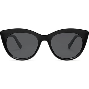 image:imageSOJOS Trendy Polarized Sunglasses for WomenRetro Cat Eye Womens Sun Glasses SJ2221Black FrameGrey