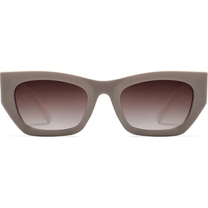 image:imageSOJOS Trendy Rectangle Cateye Sunglasses Womens Mens UV400 Fashion Chic Chunky Shades SJ2296KhakiGradient Brown