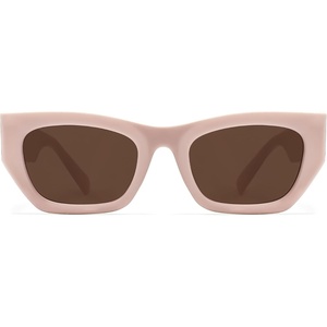 image:imageSOJOS Trendy Rectangle Cateye Sunglasses Womens Mens UV400 Fashion Chic Chunky Shades SJ2296PinkBrown