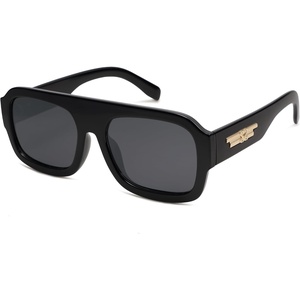 image:imageSOJOS Trendy Square Aviator Sunglasses for Womens Mens Polarized Flat Top Designer Inspired UV400 Sun Glasses SJ2281Black