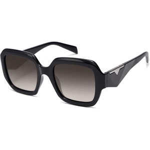 image:imageSOJOS Trendy Square Polarized Sunglasses for Womens MensRetro Polygon Shades Plastic Frame Sun Glasses SJ2310Black