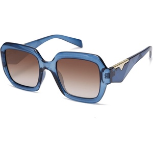 image:imageSOJOS Trendy Square Polarized Sunglasses for Womens MensRetro Polygon Shades Plastic Frame Sun Glasses SJ2310Blue