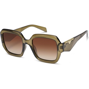 image:imageSOJOS Trendy Square Polarized Sunglasses for Womens MensRetro Polygon Shades Plastic Frame Sun Glasses SJ2310Green