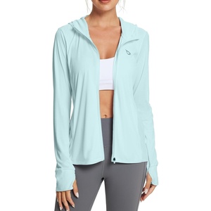 image:imagebaleaf Womens Sun Protection Jacket Hoodie Clothing Lightweight Long Sleeve Sun Cover Up ShirtBlue