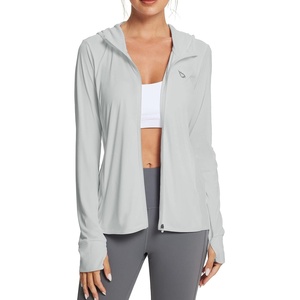 image:imagebaleaf Womens Sun Protection Jacket Hoodie Clothing Lightweight Long Sleeve Sun Cover Up ShirtGray
