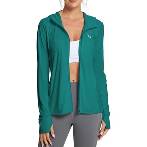 image:imagebaleaf Womens Sun Protection Jacket Hoodie Clothing Lightweight Long Sleeve Sun Cover Up ShirtGreen