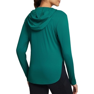 image:imagebaleaf Womens UPF 50 Sun Shirt with Hoodie SPF Long Sleeve UV Protection Clothing Hiking Fishing Outdoor LightweightDuck Green