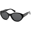 image:imageSOJOS 2026 Trendy Oval Polarized Sunglasses for Women Classic SJ2702  Round Retro UV Protection ShadeBlackGrey Lens