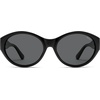 image:imageSOJOS 2026 Trendy Oval Polarized Sunglasses for Women Classic SJ2702  Round Retro UV Protection ShadeBlackGrey Lens