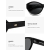 image:imageSOJOS 2026 Trendy Oval Polarized Sunglasses for Women Classic SJ2702  Round Retro UV Protection ShadeBlackGrey Lens