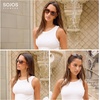 image:imageSOJOS 2026 Trendy Oval Polarized Sunglasses for Women Classic SJ2702  Round Retro UV Protection ShadeGreenLight Orange Lens