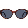 image:imageSOJOS 2026 Trendy Oval Polarized Sunglasses for Women Classic SJ2702  Round Retro UV Protection ShadeTortoiseBlue Lens
