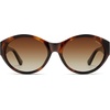 image:imageSOJOS 2026 Trendy Oval Polarized Sunglasses for Women Classic SJ2702  Round Retro UV Protection ShadeTortoiseBrown Lens