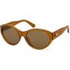 image:imageSOJOS 2026 Trendy Oval Polarized Sunglasses for Women Classic SJ2702  Round Retro UV Protection ShadeYellowBrown Lens
