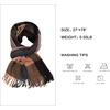 image:imageSOJOS Classic Plaid Tartan Scarf for Women Men Soft Scarves SC316Brown and Black Plaid