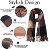 image:imageSOJOS Classic Plaid Tartan Scarf for Women Men Soft Scarves SC316Brown and Black Plaid