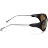 image:imageSOJOS Oval Sunglasses for Women Men Wrap Around Fashion Sunglasses SJ2762  Y2K Oversized Frameless Trendy Sun GlassesBlackBrown Lens