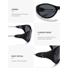 image:imageSOJOS Oval Sunglasses for Women Men Wrap Around Fashion Sunglasses SJ2762  Y2K Oversized Frameless Trendy Sun GlassesBlackGrey Lens