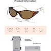 image:imageSOJOS Oval Sunglasses for Women Men Wrap Around Fashion Sunglasses SJ2762  Y2K Oversized Frameless Trendy Sun GlassesTortoiseBrown Lens