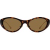 image:imageSOJOS Oval Sunglasses for Women Men Wrap Around Fashion Sunglasses SJ2762  Y2K Oversized Frameless Trendy Sun GlassesTortoiseBrown Lens