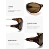 image:imageSOJOS Oval Sunglasses for Women Men Wrap Around Fashion Sunglasses SJ2762  Y2K Oversized Frameless Trendy Sun GlassesTortoiseBrown Lens