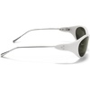 image:imageSOJOS Oval Sunglasses for Women Men Wrap Around Fashion Sunglasses SJ2762  Y2K Oversized Frameless Trendy Sun GlassesWhiteGrey Lens