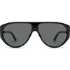 image:imageSOJOS Oversized Square Aviator Polarized Sunglasses Womens Men SJ2740  Retro trendy UV400 protection lenses driving outdoor activitiesBlackGrey