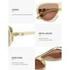 image:imageSOJOS Oversized Square Aviator Polarized Sunglasses Womens Men SJ2740  Retro trendy UV400 protection lenses driving outdoor activitiesChampagneLight Brown
