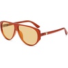 image:imageSOJOS Oversized Square Aviator Polarized Sunglasses Womens Men SJ2740  Retro trendy UV400 protection lenses driving outdoor activitiesOrangeLight Brown