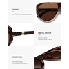image:imageSOJOS Oversized Square Aviator Polarized Sunglasses Womens Men SJ2740  Retro trendy UV400 protection lenses driving outdoor activitiesTortoiseBrown