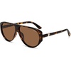 image:imageSOJOS Oversized Square Aviator Polarized Sunglasses Womens Men SJ2740  Retro trendy UV400 protection lenses driving outdoor activitiesTortoiseBrown