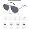 image:imageSOJOS Retro Hexagon Aviator Sunglasses for Women Men Trendy Vintage UV400 Protection Shades SJ1200GunmetalDark Grey