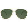image:imageSOJOS Retro Oversized Aviator Polarized Sunglasses for Women Men Classic Large Metal Sun Glasses SJ1207AShiny GoldGreen