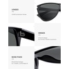 image:imageSOJOS Trendy Oversized Sunglasses for WomenRetro Big Large Shades Sun Glasses SJ2708Black Frame Grey Lens