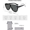 image:imageSOJOS Trendy Oversized Sunglasses for WomenRetro Big Large Shades Sun Glasses SJ2708Black Frame Grey Lens