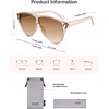 image:imageSOJOS Trendy Oversized Sunglasses for WomenRetro Big Large Shades Sun Glasses SJ2708Light Brown Frame Brown Grading Lens