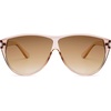 image:imageSOJOS Trendy Oversized Sunglasses for WomenRetro Big Large Shades Sun Glasses SJ2708Light Brown Frame Brown Grading Lens
